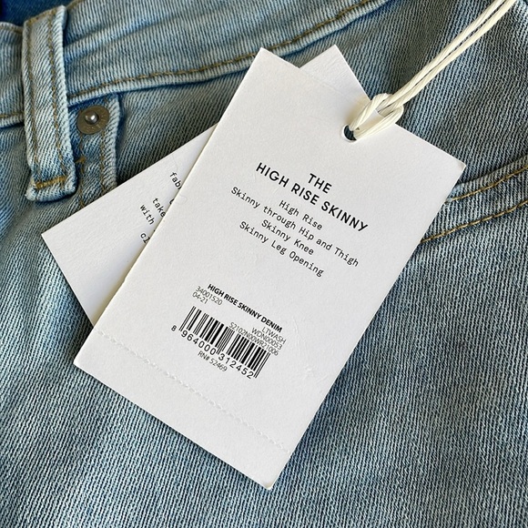 Free Assembly Blue The High Rise Skinny Jeans - Picture 6 of 8